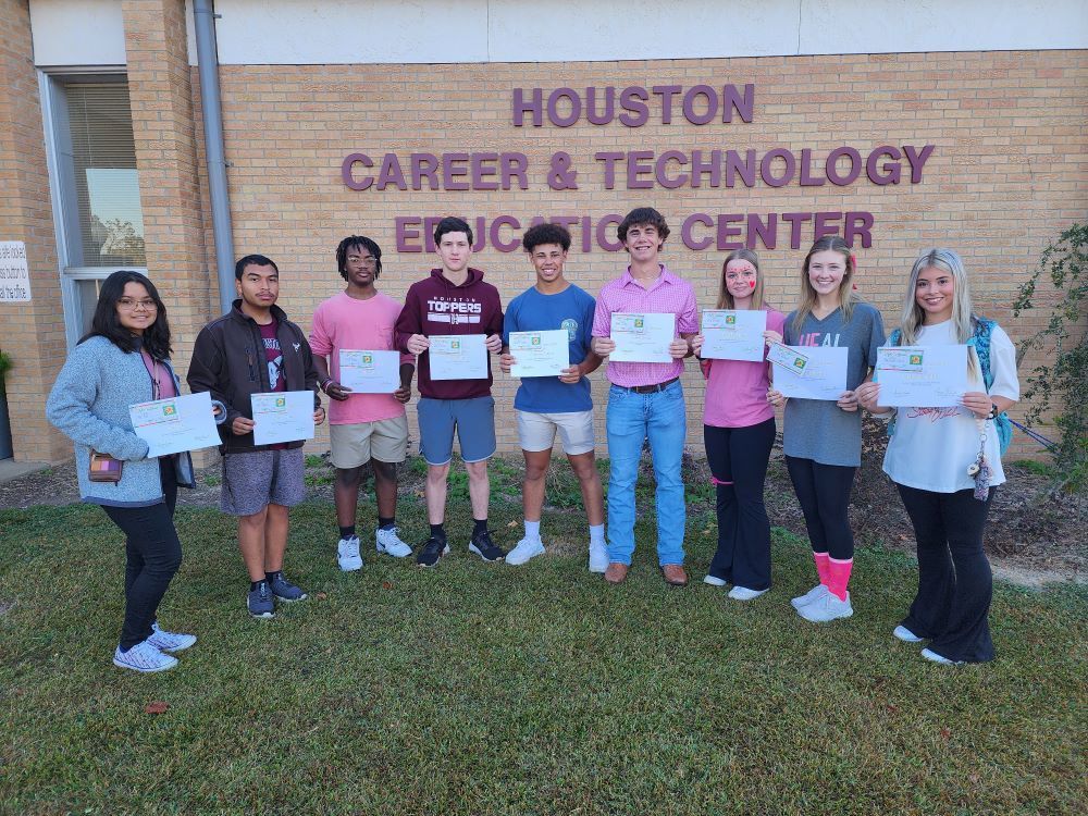 Houston CTE Students of the 9 weeks